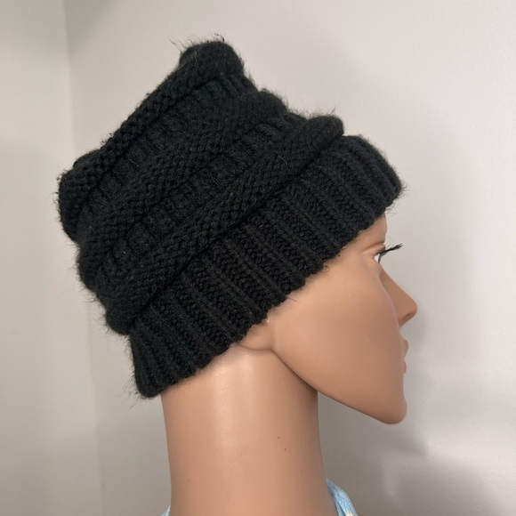 C.C Unisex Soft Warm Stretchy Thick Cuffed Knit Beanie Cap Hat - Picture 3 of 8